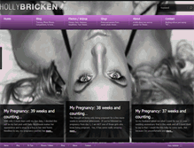 Tablet Screenshot of hollybricken.com